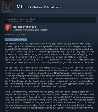 Illustration for article titled Dota Underlords, As Told By Steam Reviews
